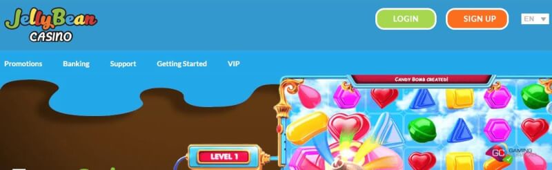 jellybean website provides gambling games, ilk depozit bonusu və yeni oyunçular üçün təkliflər-loqosu