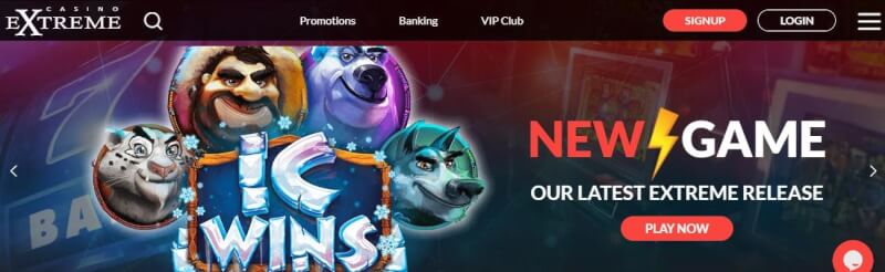 casino extreme casino website provides campaigns, financial options and vip club-logo