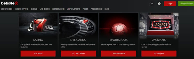 Betsafe Casino offers online casino, idman kitabı, live casino and jackpot games-logo