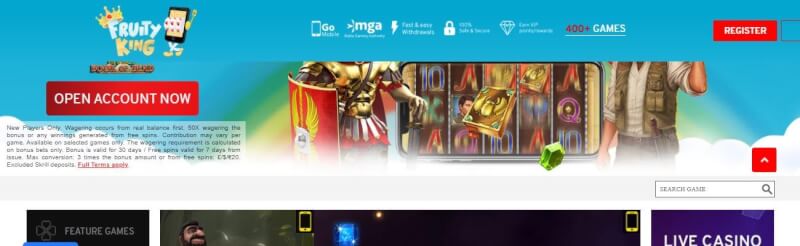 fruity master website offers gambling games, ilk depozit əlavə və yeni oyunçular üçün promosyonlar-loqosu