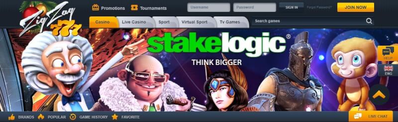 zigzag777 homepage offers gambling games, ilk depozit əlavə və yeni oyunçular üçün promosyonlar-loqosu