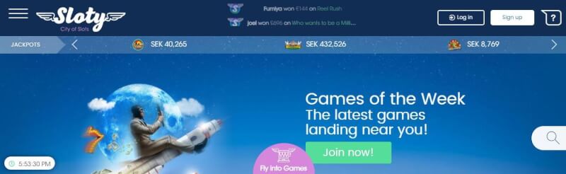 sloty casino homepage provides gambling games, ilk depozit bonusu və yeni oyunçular üçün kampaniyalar-loqosu