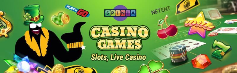 spinia offers various casino games like slot machines, blackjack kimi real vaxt kazino oyunları, bakkara və rulet-loqosu