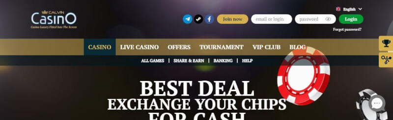 calvin casino homepage provides gambling games, ilk depozit əlavə və yeni oyunçular üçün təkliflər-loqosu