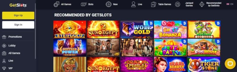 getslots website provides casino games, ilk depozit bonusu və yeni oyunçular üçün təkliflər-loqosu