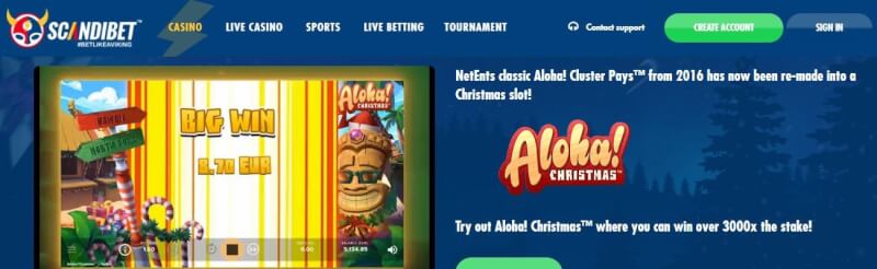 scandibet casino homepage offers casino games, yeni oyunçular üçün ilk depozit bonusu və promosyonlar-loqosu