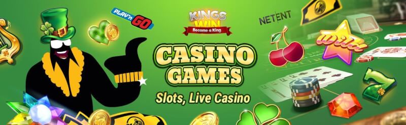 kingswin casino provides different gambling games like slot machines, blackjack kimi real vaxt kazino oyunları, bakkara və rulet-loqosu