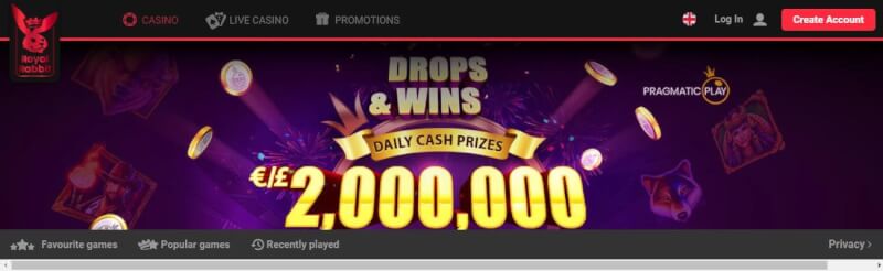 royal bunny website offers casino games, ilk depozit bonusu və yeni oyunçular üçün təkliflər-loqosu