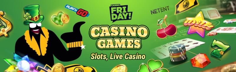 casino friday provides various gambling games like slots, blackjack kimi canlı qumar oyunları, bakkara və rulet-loqosu