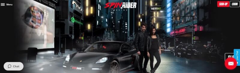 spin rider homepage provides casino games, ilk depozit əlavə və yeni oyunçular üçün kampaniyalar-loqosu