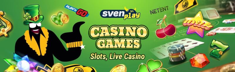 svenplay offers various gambling games like slots, blackjack kimi canlı qumar oyunları, bakkara və rulet-loqosu