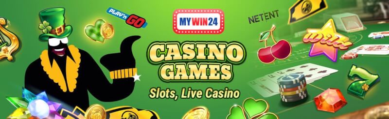 mywin24 provides numerous gambling games like slots, blackjack kimi real vaxt qumar oyunları, bakkara və rulet-loqosu
