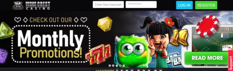 vegas crest website provides casino games, online bingo, yeni oyunçular üçün ilk depozit bonusu və promosyonlar-loqosu