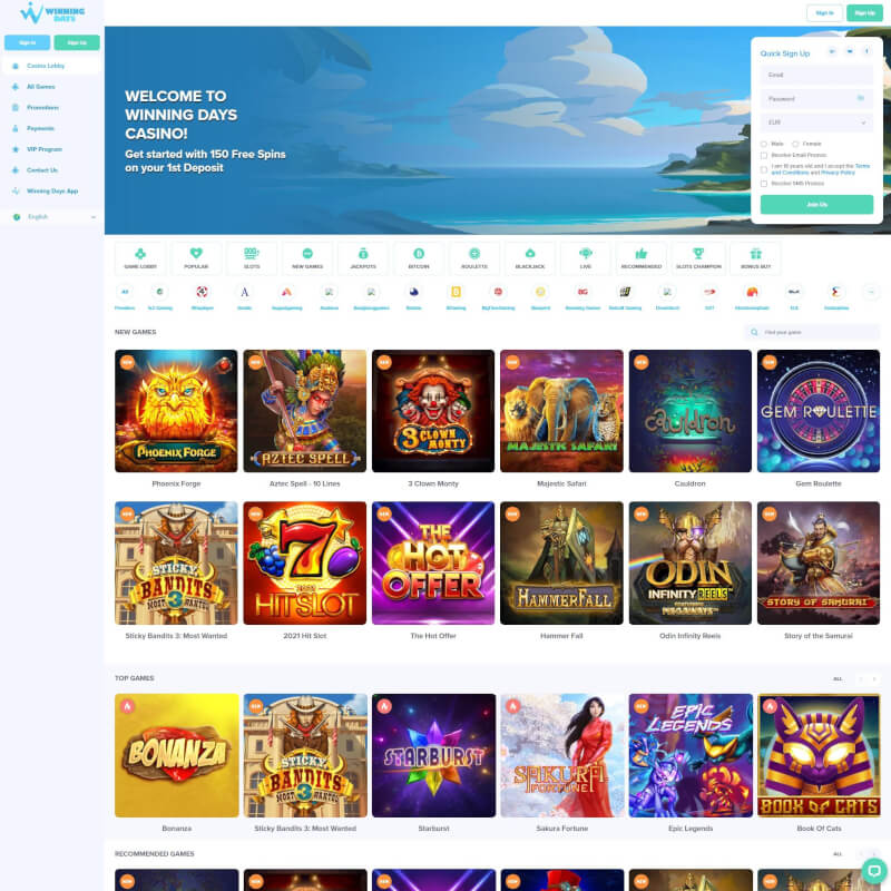 successful Days Casino screenshot 1