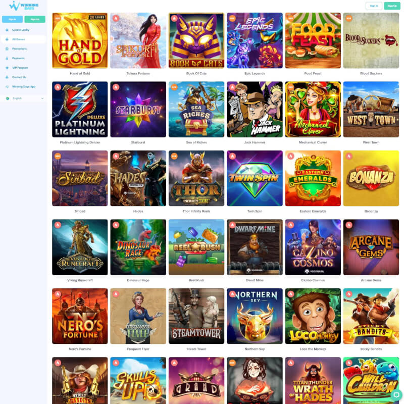 Winning times Casino screenshot 2