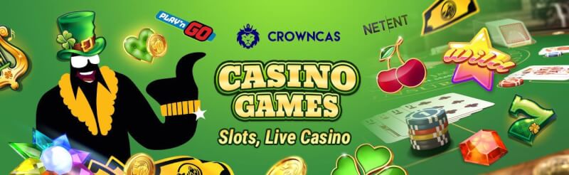 crowncas offers various casino games like slots, blackjack kimi real vaxt kazino oyunları, bakkara və rulet-loqosu