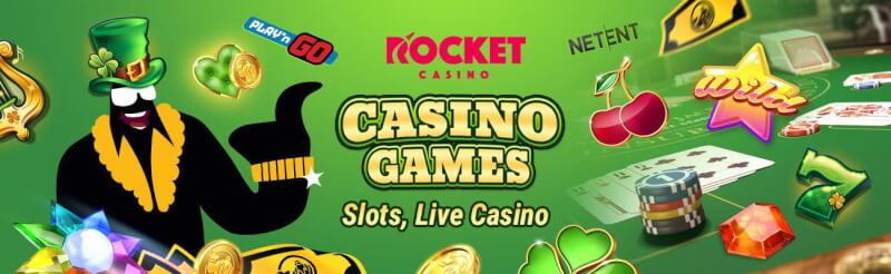 rocket casino offers different gambling games like slot machines, blackjack kimi canlı qumar oyunları, bakkara və rulet-loqosu