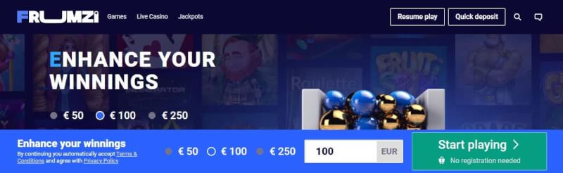 frumzi pay n play casino website provides casino games, çox ilk depozit əlavə və yeni oyunçular üçün kampaniyalar-loqosu