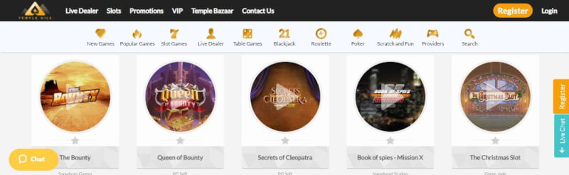 temple nile website offers gambling games, çox ilk depozit əlavə və yeni oyunçular üçün kampaniyalar-loqosu