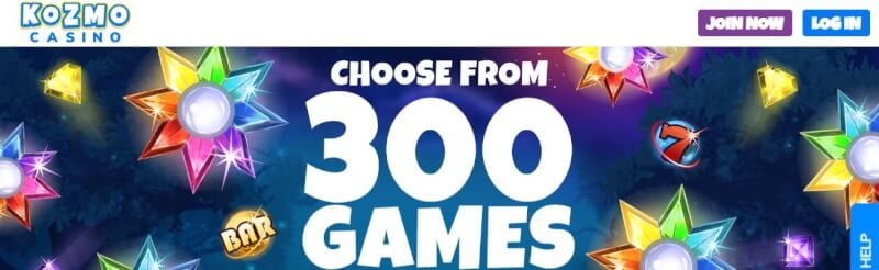 kozmo casino website offers gambling games, ilk depozit bonusu və yeni oyunçular üçün promosyonlar-loqosu