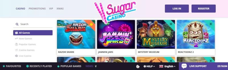 sugar casino website provides gambling games, çox ilk depozit əlavə və yeni oyunçular üçün təkliflər-loqosu