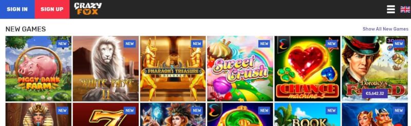 crazyfox casino website offers gambling games, çox ilk depozit əlavə və yeni oyunçular üçün təkliflər-loqosu