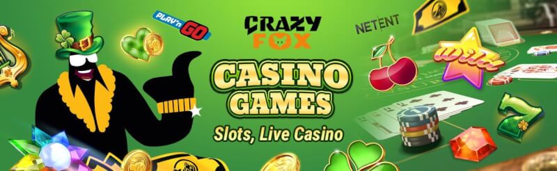 crazyfox casino offers different casino games like slot machines, blackjack kimi real vaxt kazino oyunları, bakkara və rulet-loqosu