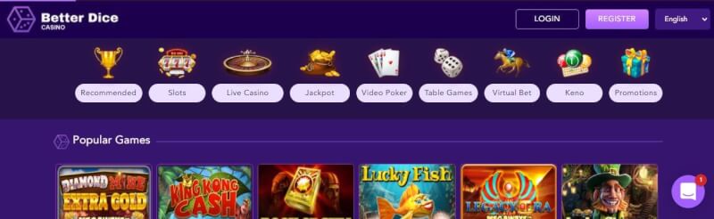 better dice website provides gambling games, yeni oyunçular üçün ilk depozit bonusu və promosyonlar-loqosu