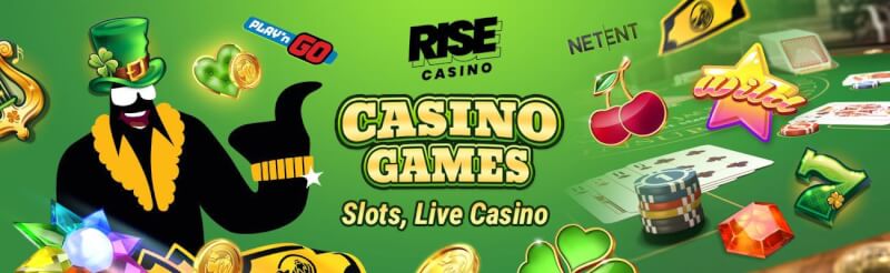 rise casino offers various gambling games like slot machines, blackjack kimi canlı qumar oyunları, bakkara və rulet-loqosu
