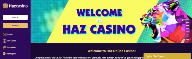 haz casino website provides gambling games, çox ilk depozit əlavə və yeni oyunçular üçün kampaniyalar-loqosu