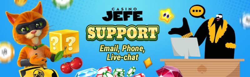 Casino Jefe assistance options, a quarter-hour assistance guarantee-logo