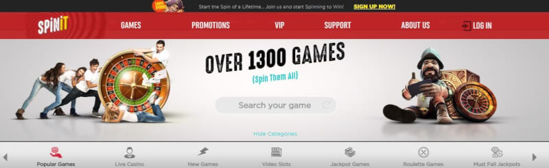 spinit website offers gambling games, çox ilk depozit əlavə və yeni oyunçular üçün kampaniyalar-loqosu