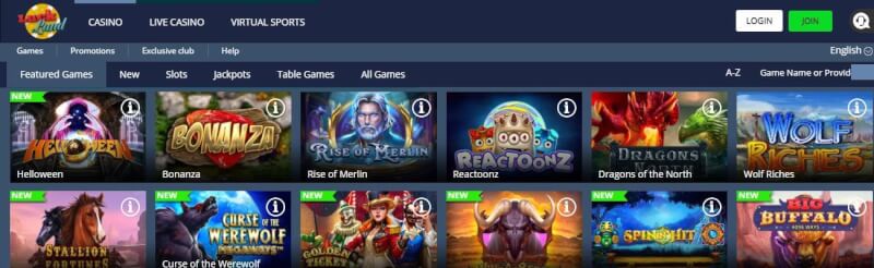 luckland casino website provides casino games, ilk depozit bonusu və yeni oyunçular üçün promosyonlar-loqosu