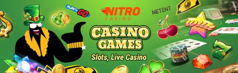 nitro casino provides various gambling games like slot machines, blackjack kimi canlı qumar oyunları, bakkara və rulet-loqosu