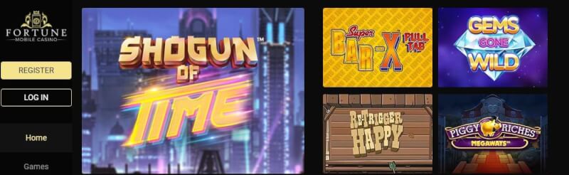 fortune cellular casino homepage offers gambling games, ilk depozit bonusu və yeni oyunçular üçün təkliflər-loqosu