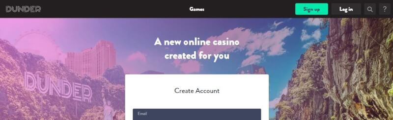 dunder casino lobby offers games and bonus provide for brand new players-logo