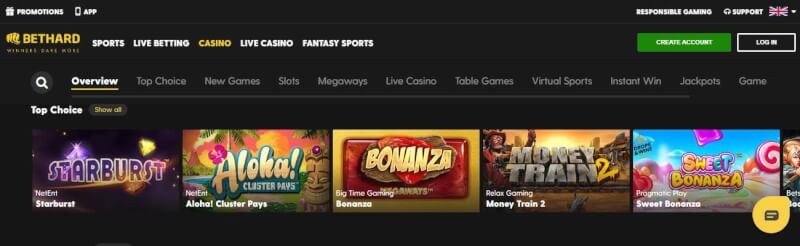bethard website offers casino games, very first deposit extra and campaigns for brand new players-logo