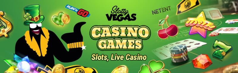 slottyvegas offers numerous casino games like internet based slot machines and live casino games from popular providers like netent and microgaming-logo