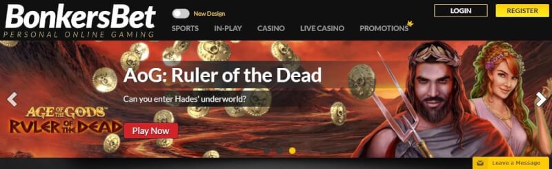 bonkersbet homepage provides gambling games and promotions for new players-logo