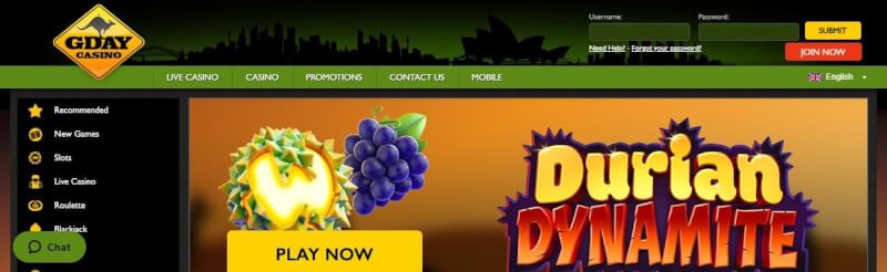 gday casino website offers casino games, ilk depozit bonusu və yeni oyunçular üçün kampaniyalar-loqosu
