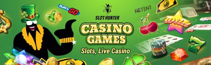 slothunter offers various gambling games and live casino from the most useful providers like netent, microgaming and perform n go-logo