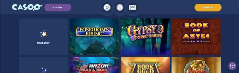 casoo casino website offers casino games, ilk depozit əlavə və yeni oyunçular üçün promosyonlar-loqosu