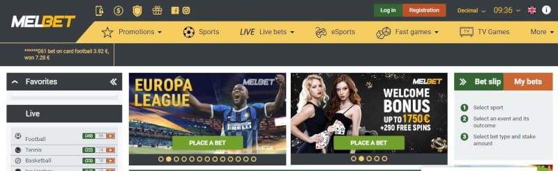 melbet website provides gambling games and campaigns for new players-logo