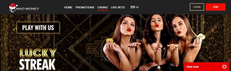mad cash casino lobby offers campaigns, casino and live bets-logo