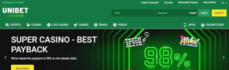 for ultimate Casino knowledge, check Unibet these days and enjoy all the casino classics, including slots, Blackjack, Roulette and Baccarat-logo