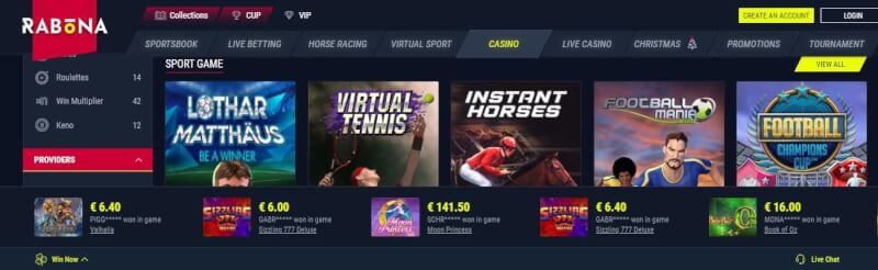rabona website provides sportsbook, live wagering, qumar oyunları, canlı kazino, offers and casino tournaments-logo