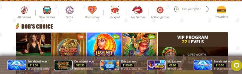 bob casino homepage provides casino games, ilk depozit bonusu və yeni oyunçular üçün təkliflər-loqosu