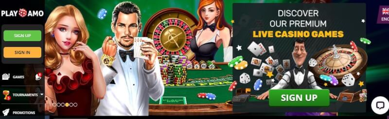 playamo casino homepage offers casino games, çox ilk depozit əlavə və yeni oyunçular üçün kampaniyalar-loqosu