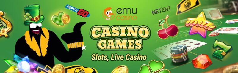 emu casino offers numerous casino games like slot machines, blackjack kimi real vaxt kazino oyunları, bakkara və rulet-loqosu