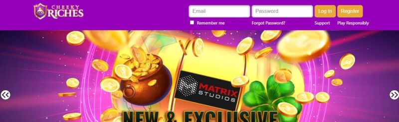 cheeky riches website provides casino games, çox ilk depozit əlavə və yeni oyunçular üçün təkliflər-loqosu
